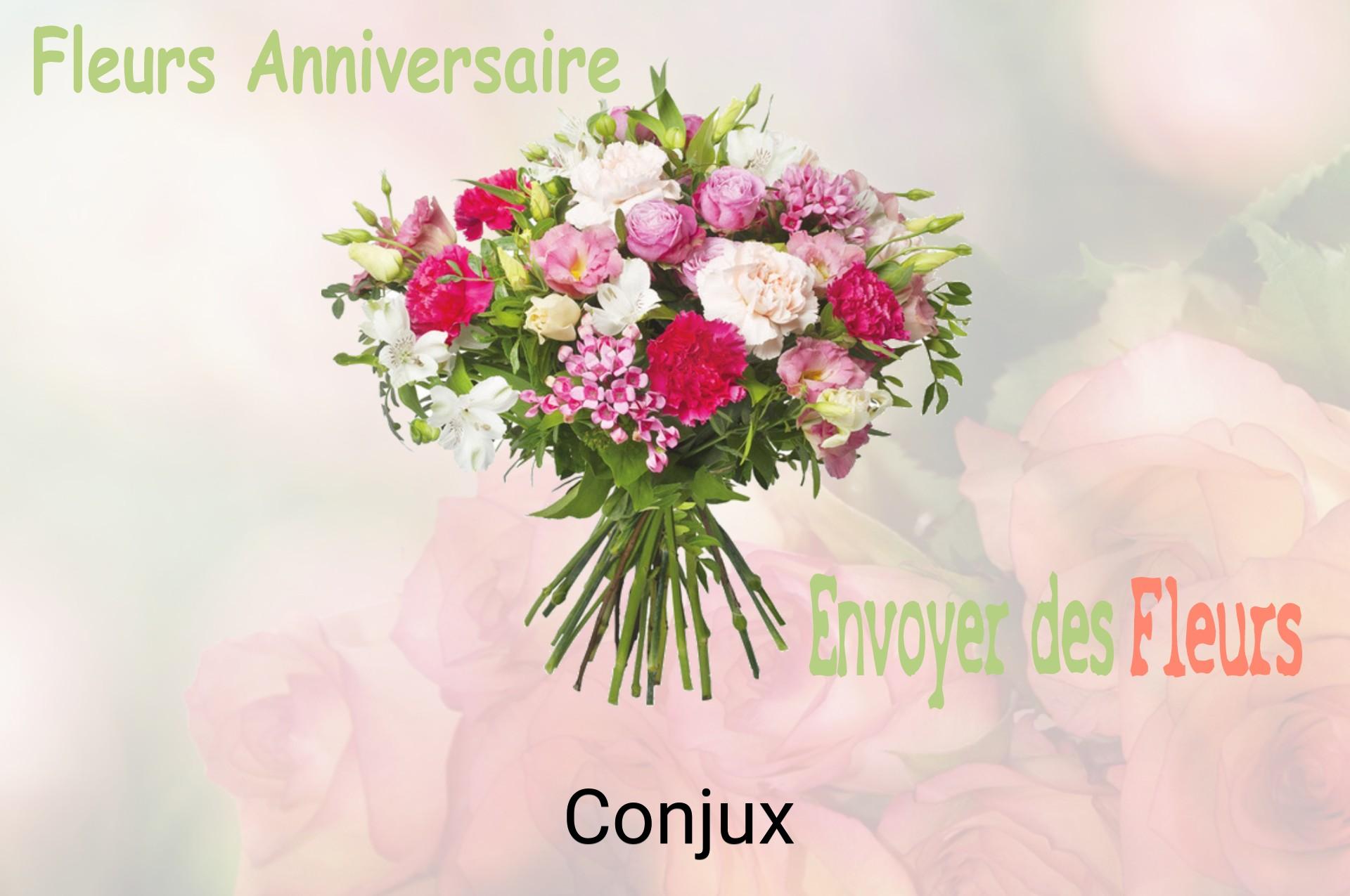 Bouquet de fleurs d’anniversaire livré à Conjux